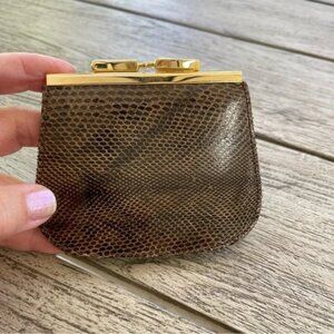 Beautiful Vintage Snakeskin Coin Purse